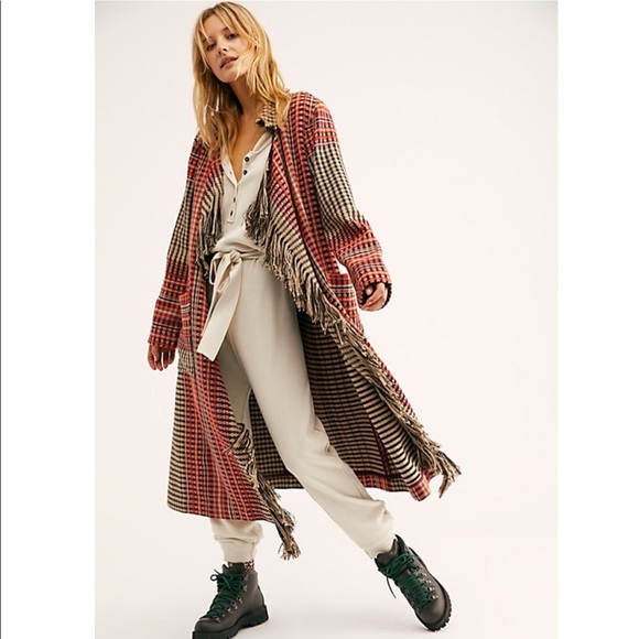 Free People Mila Wrap Coat Sz Large - Picture 1 of 7